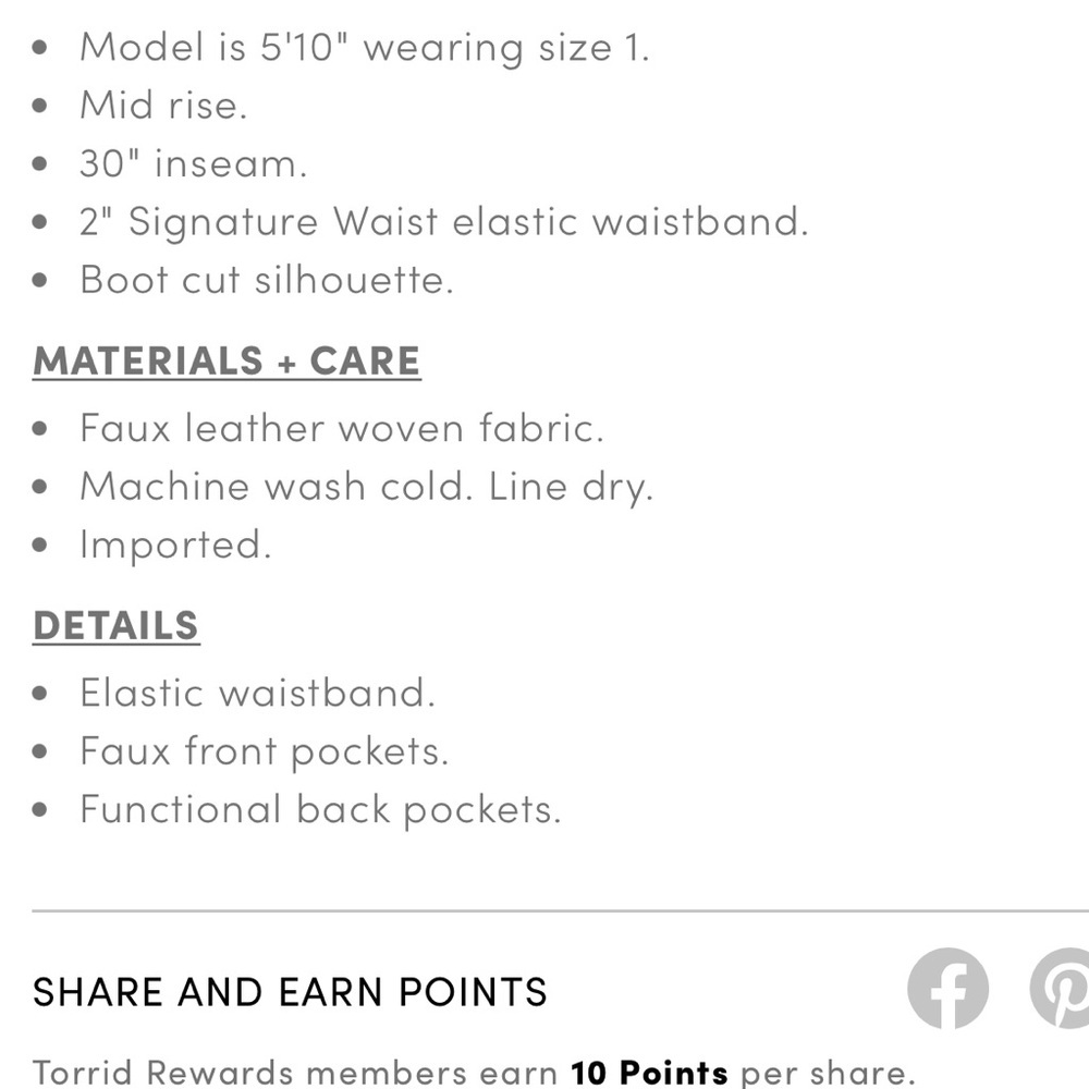 Torrid Brown Flare Leather Pants - Picture 7 of 7